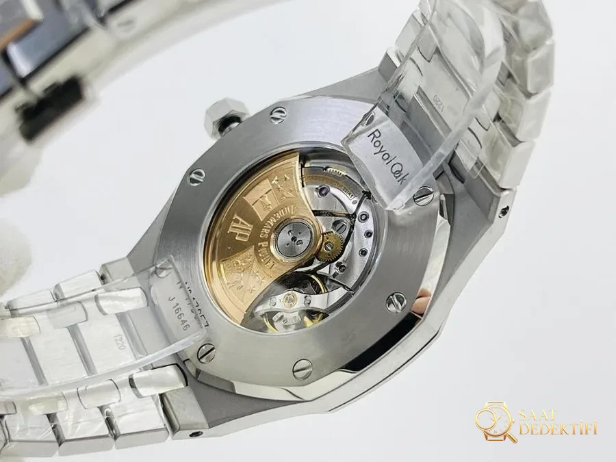 APS Factory Audemars Piguet entegre 3120, en güçlü "çelik kral" 15400 (beyaz kadran) saat incelemesi - görsel 6