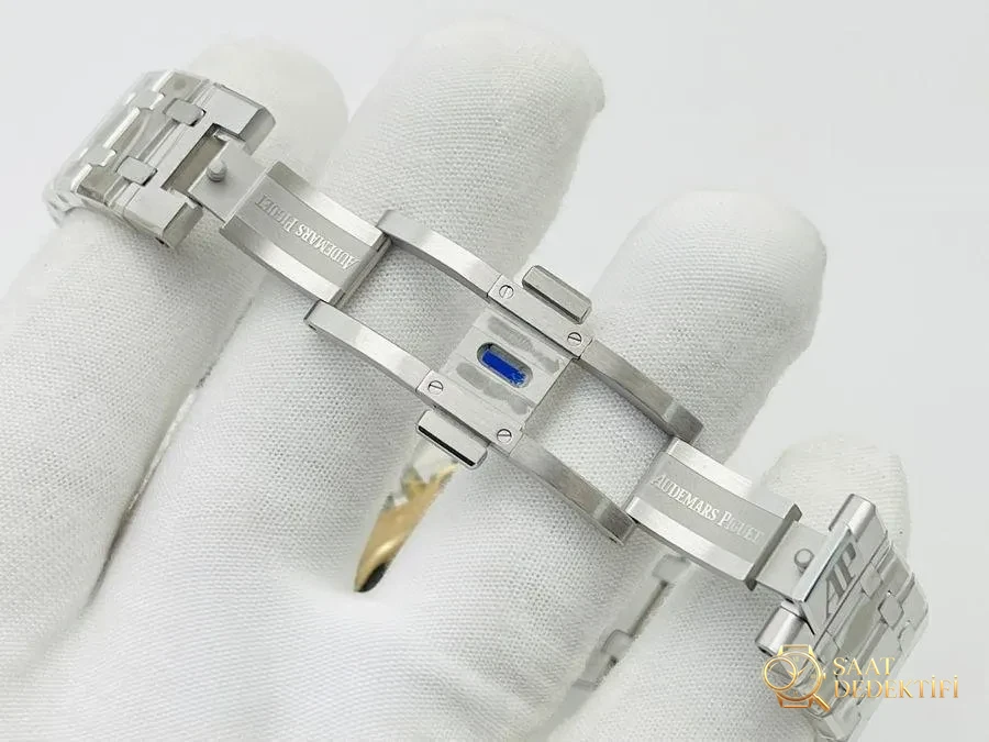 APS Factory Audemars Piguet entegre 3120, en güçlü "çelik kral" 15400 (beyaz kadran) saat incelemesi - görsel 8