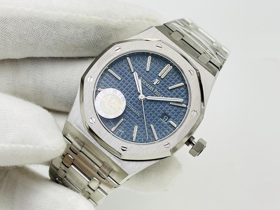 APS Factory Audemars Piguet entegre 3120, en güçlü "çelik kral" 15400 (mavi kadran) saat incelemesi — 2. fotoğraf