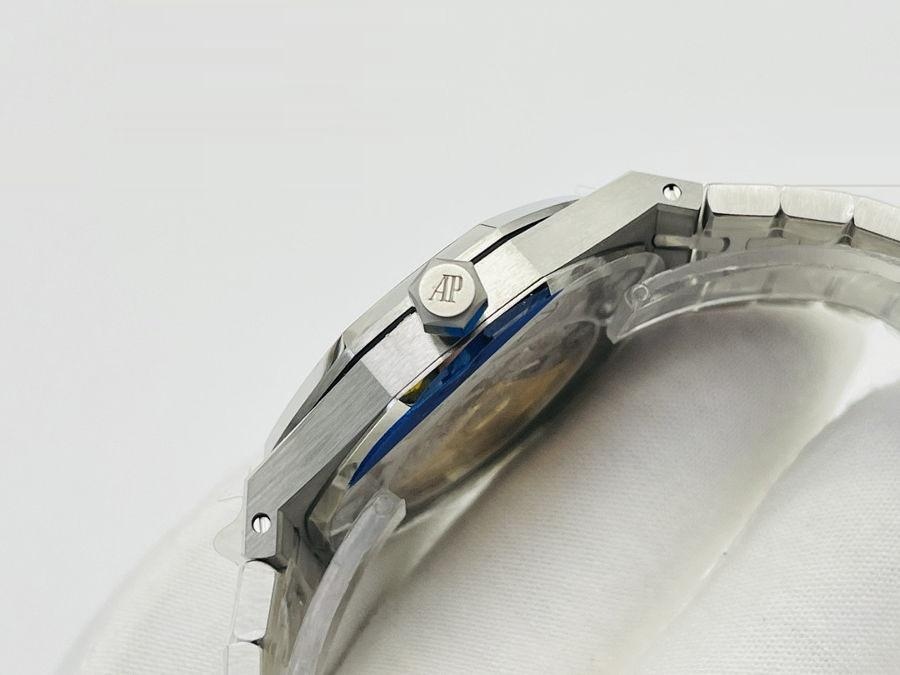 APS Factory Audemars Piguet entegre 3120, en güçlü "çelik kral" 15400 (mavi kadran) saat incelemesi — 5. fotoğraf