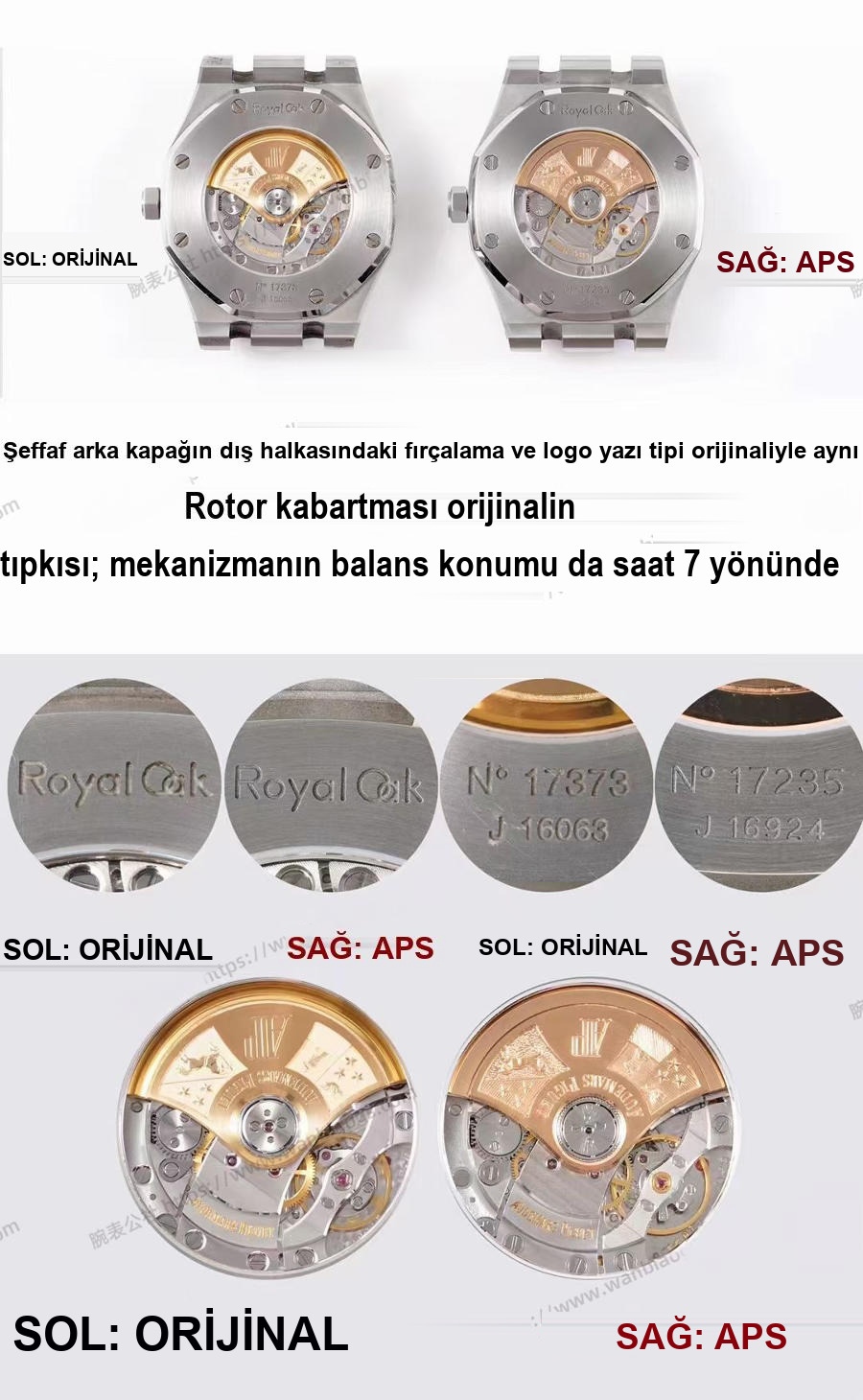 APS Factory Audemars Piguet entegre 3120 en güçlü "çelik kral" 15400 orijinaliyle karşılaştırması nasıl — 5. fotoğraf