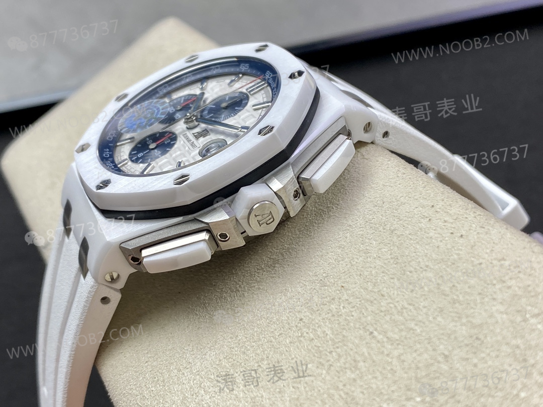 APS Factory Audemars Piguet Royal Oak 26400 beyaz seramik: JF ile karşılaştırıldığında nerede daha iyi? — 6. fotoğraf