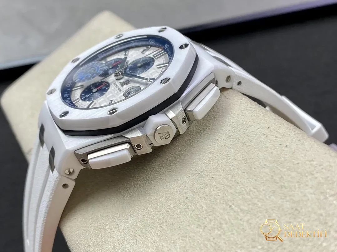 APS Factory Audemars Piguet Royal Oak 26400 beyaz seramik: JF ile karşılaştırıldığında nerede daha iyi? - Makro Kadran ve İndeks İşçiliği