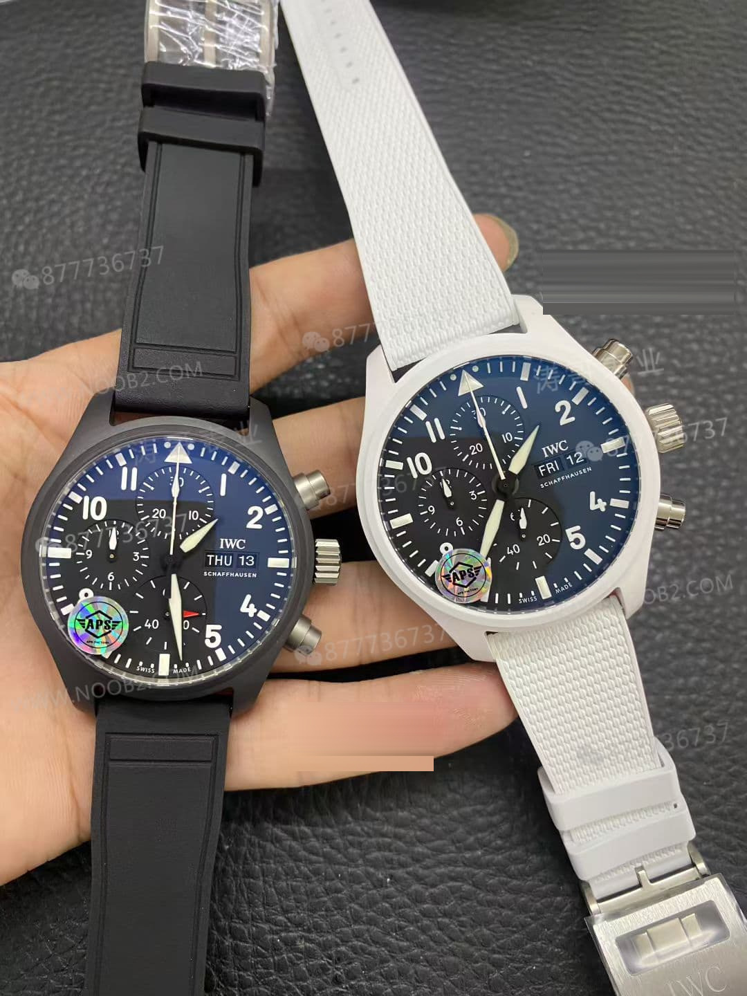 APS Factory IWC Pilot Kronograf Siyah/Beyaz Seramik Lake Tahoe Özel Serisi, Dandong tek parça mekanizmalı — kararlılığı nasıl? — 5. fotoğraf
