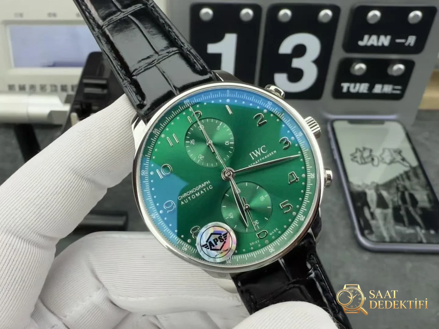 APS Factory IWC Portugieser Kronografı, Dandong tek parça 69355 mekanizmasıyla ZF Factory