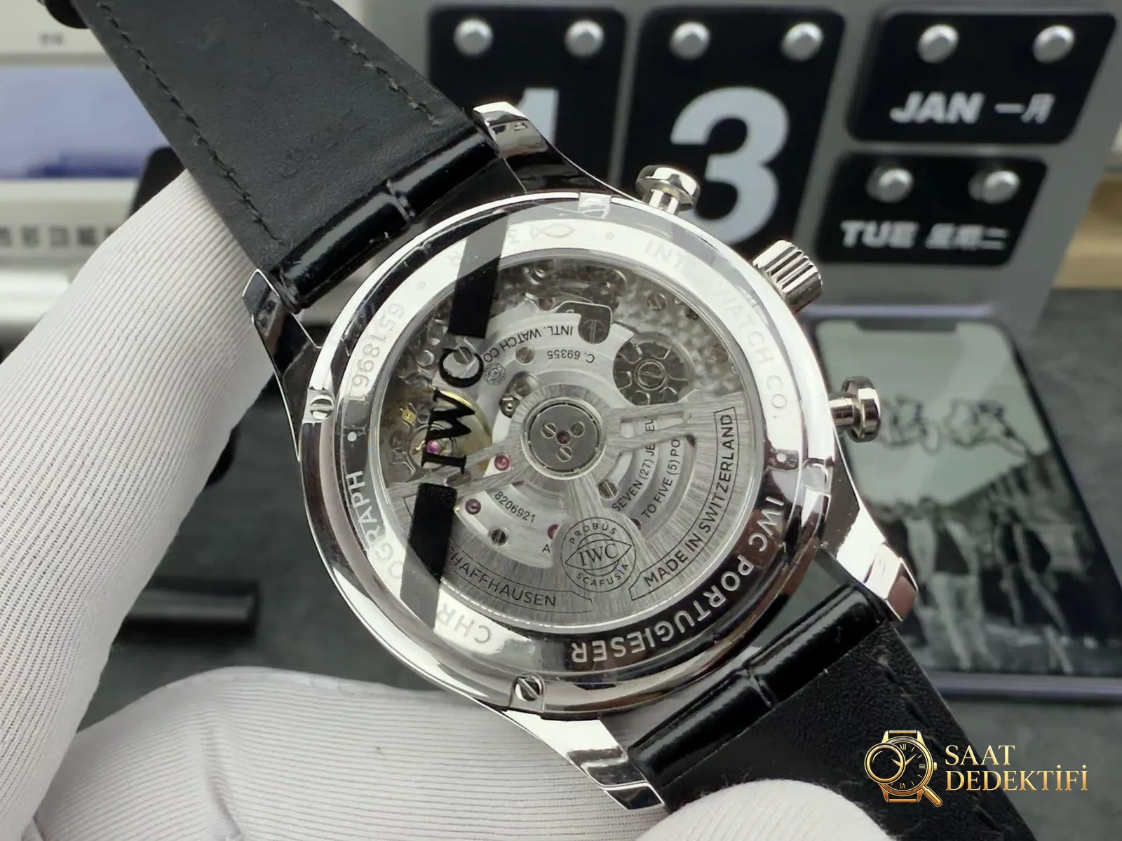 APS Factory IWC Portugieser Kronografı, Dandong tek parça 69355 mekanizmasıyla ZF Factory