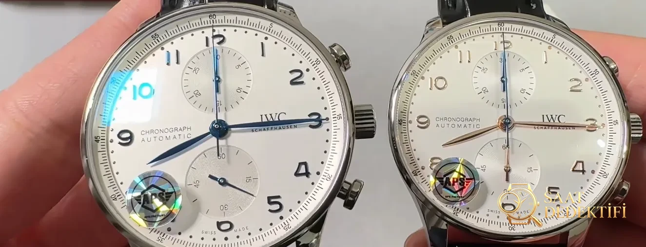 APS Factory IWC Portuguese Chrono - Kadran Detayı ve Bezel İşçiliği