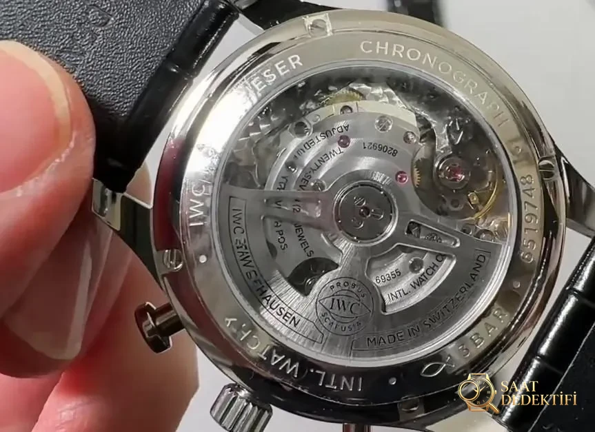 APS Factory IWC Portuguese Chrono - Klips Kilidi ve Lazer Damgalar