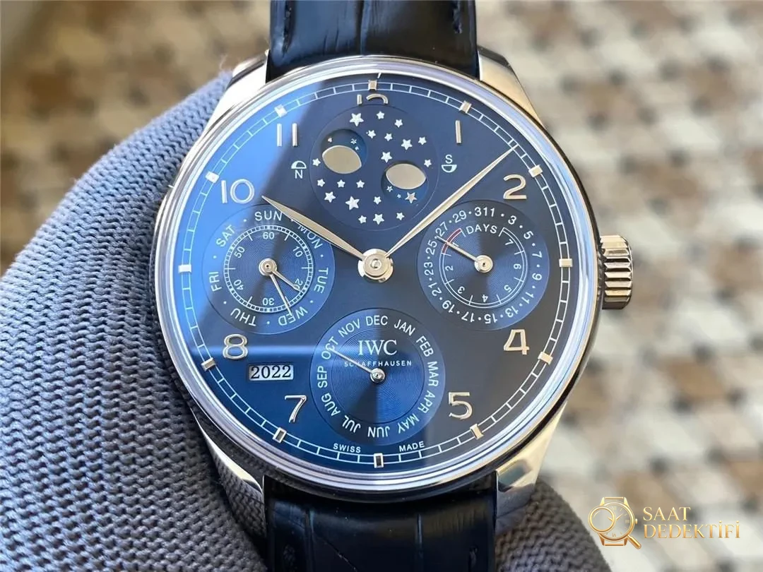 APS Factory IWC sonsuz takvim (perpetual calendar) saati - Portuguese serisi IW503406 replika kalitesi nasıl? - Kasa Profili ve Kurma Kolu İncelemesi