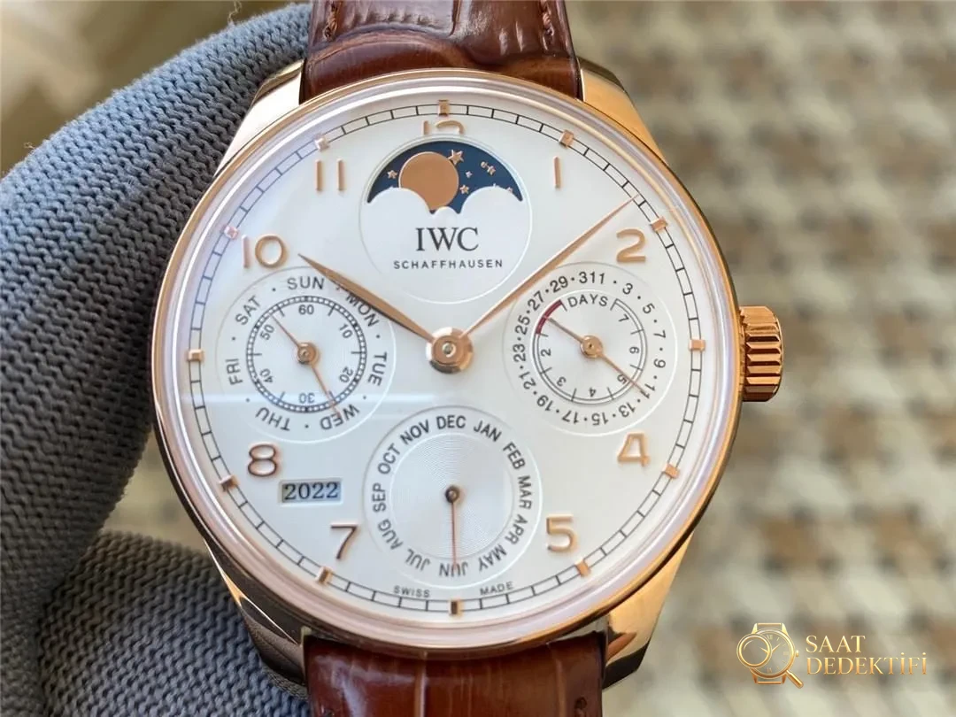 APS Factory IWC sonsuz takvim (perpetual calendar) saati - Portuguese serisi IW503406 replika kalitesi nasıl? - Bilezik, Toka ve Klips Mekanizması