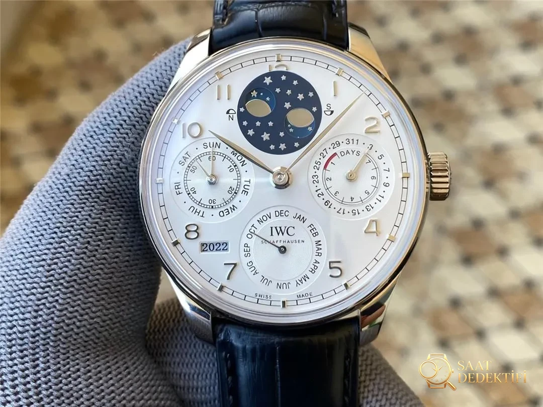 APS Factory IWC sonsuz takvim (perpetual calendar) saati - Portuguese serisi IW503406 replika kalitesi nasıl? - Fosfor ve Super-LumiNova Gece Görünümü
