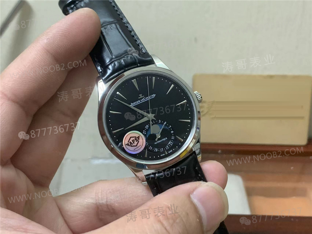 APS Factory Jaeger-LeCoultre Master Ay Evreli Serisi 1368430 Siyah Kadran İncelemesi — 2. fotoğraf