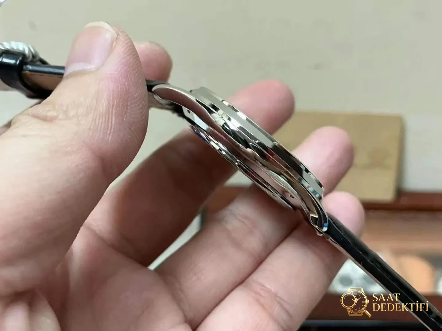 APS Factory Jaeger-LeCoultre Master Ultra Thin iki buçuk ibreli klasik saat 39 mm işçilik incelemesi - Makro Kadran ve İndeks İşçiliği