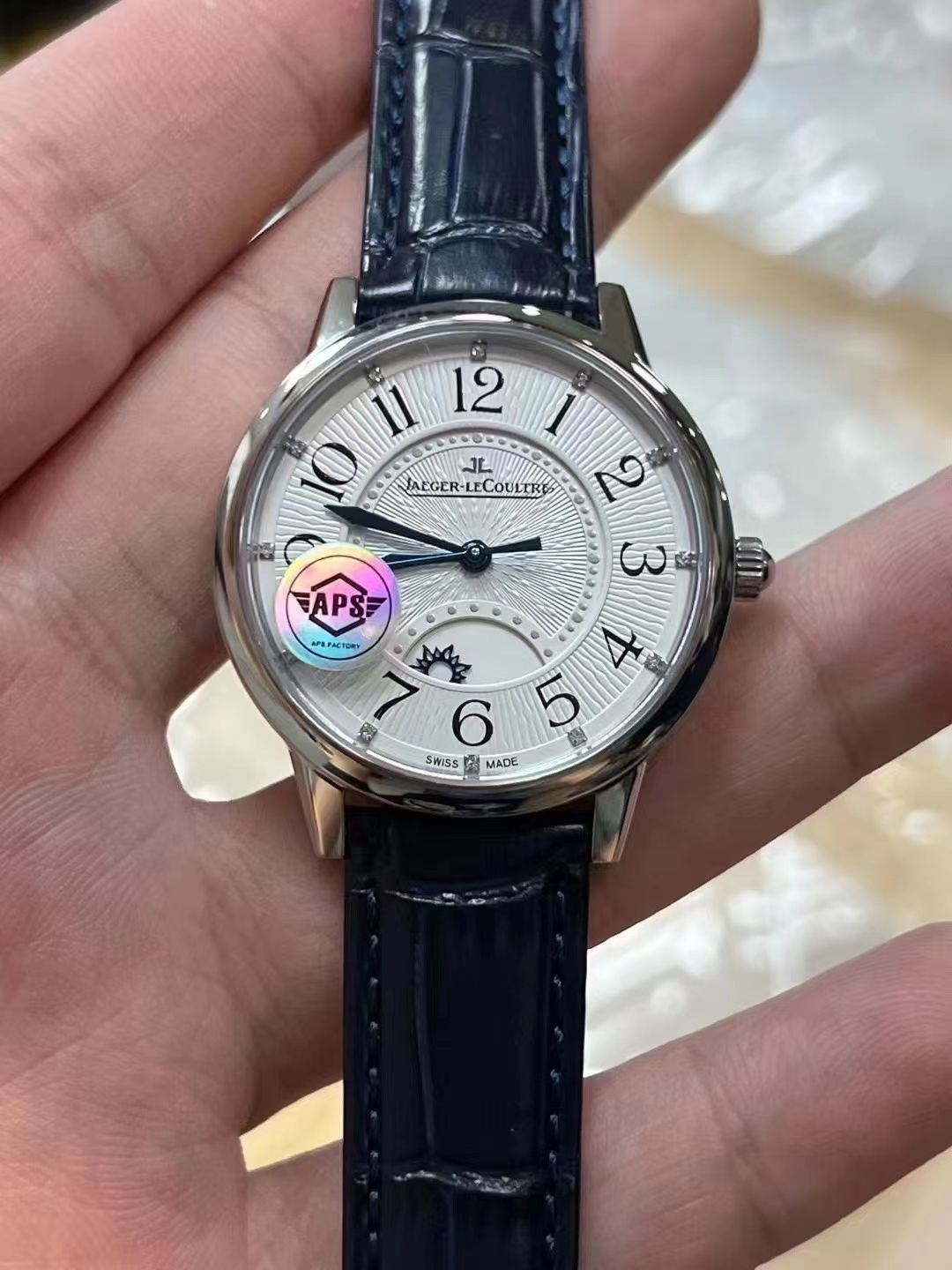 Replika Jaeger LeCoultre Rendez-vous Paslanmaz Çelik Mavi
