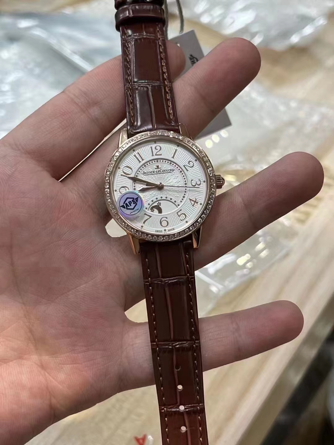 Replika Jaeger LeCoultre Rendez-vous Sarı Altın Pırlanta