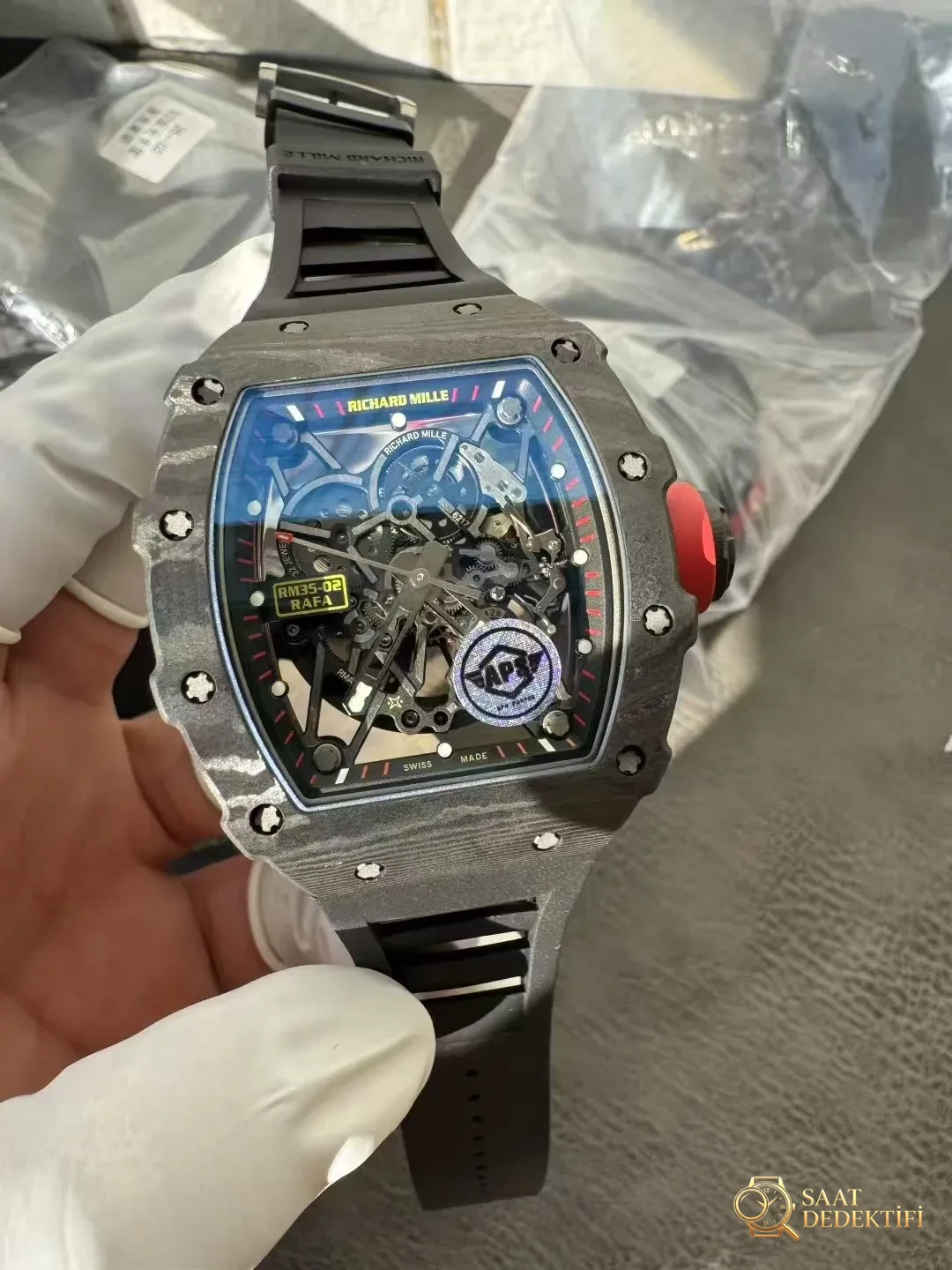 Richard Mille Siyah Karbon Replika