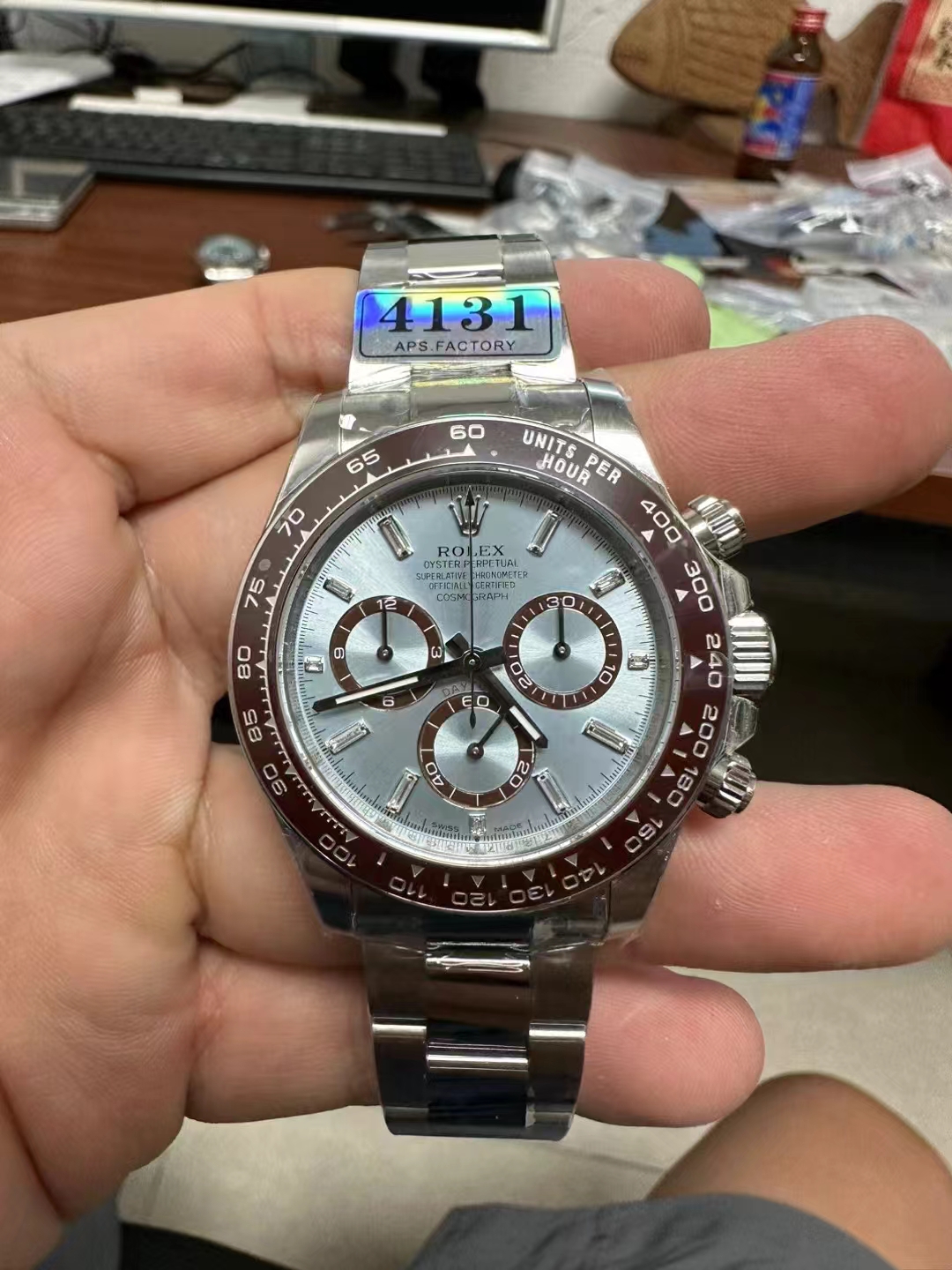 Replika Rolex Daytona Buz Mavisi Pırlanta