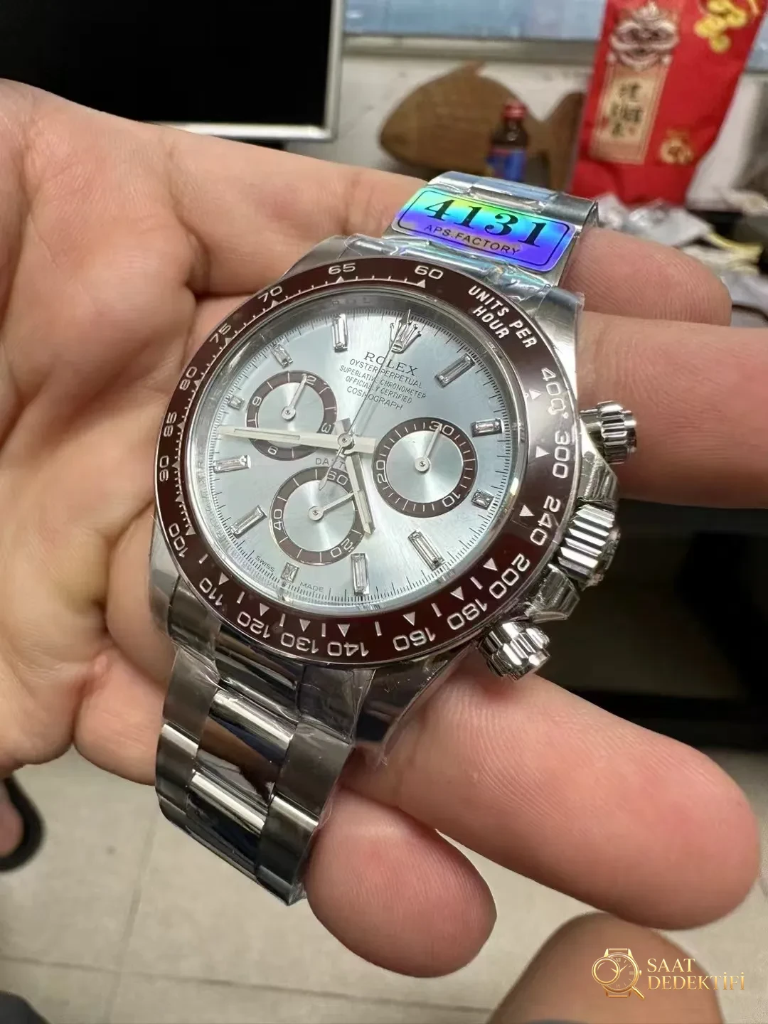 APS Factory Replika Rolex Daytona 126506 - Tepe Koruması ve Ayar Fonksiyonu