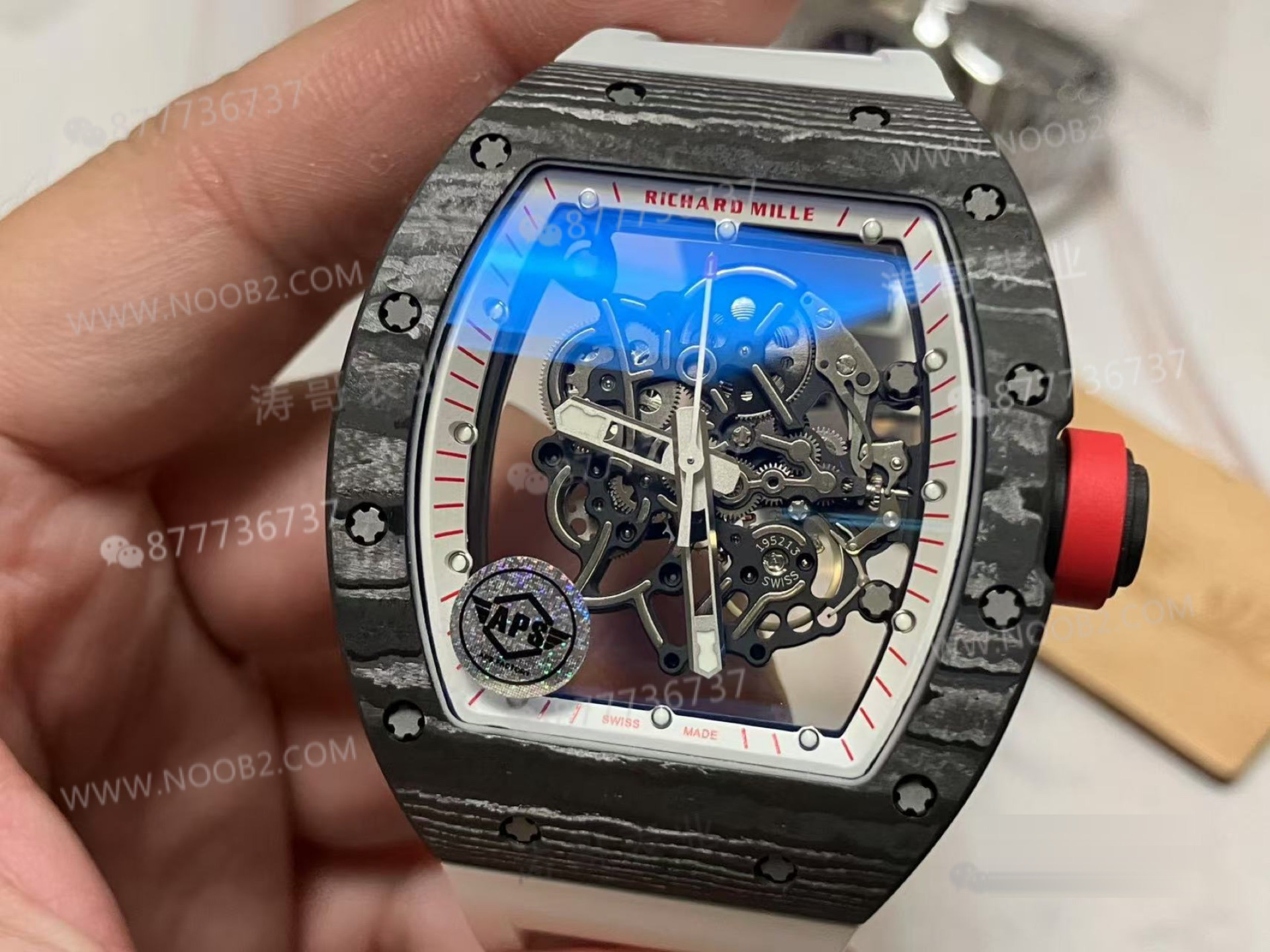 APS Factory Richard Mille karbon fiber RM055 Dandong tek parça mekanizma V2 yükseltilmiş sürümü ZF Factory'i nasıl geride bırakıyor? — 4. fotoğraf