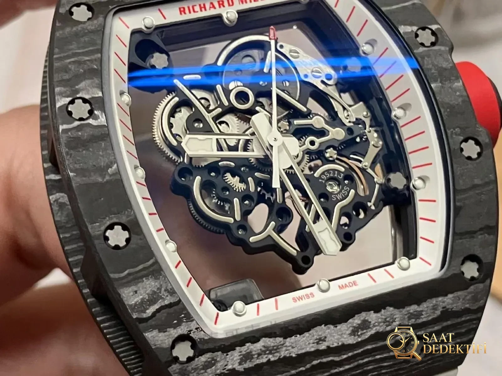 APS Factory Richard Mille karbon fiber RM055 Dandong tek parça mekanizma V2 yükseltilmiş sürümü ZF Factory
