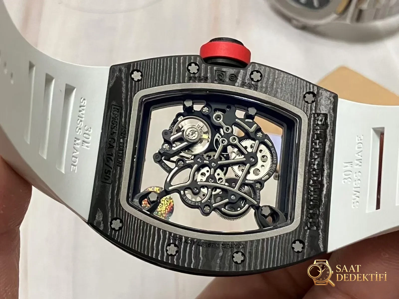 APS Factory Richard Mille karbon fiber RM055 Dandong tek parça mekanizma V2 yükseltilmiş sürümü ZF Factory