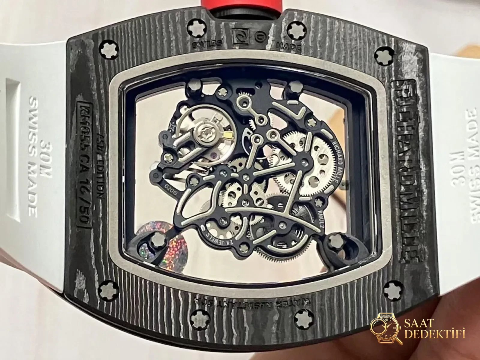 APS Factory Richard Mille karbon fiber RM055 Dandong tek parça mekanizma V2 yükseltilmiş sürümü ZF Factory