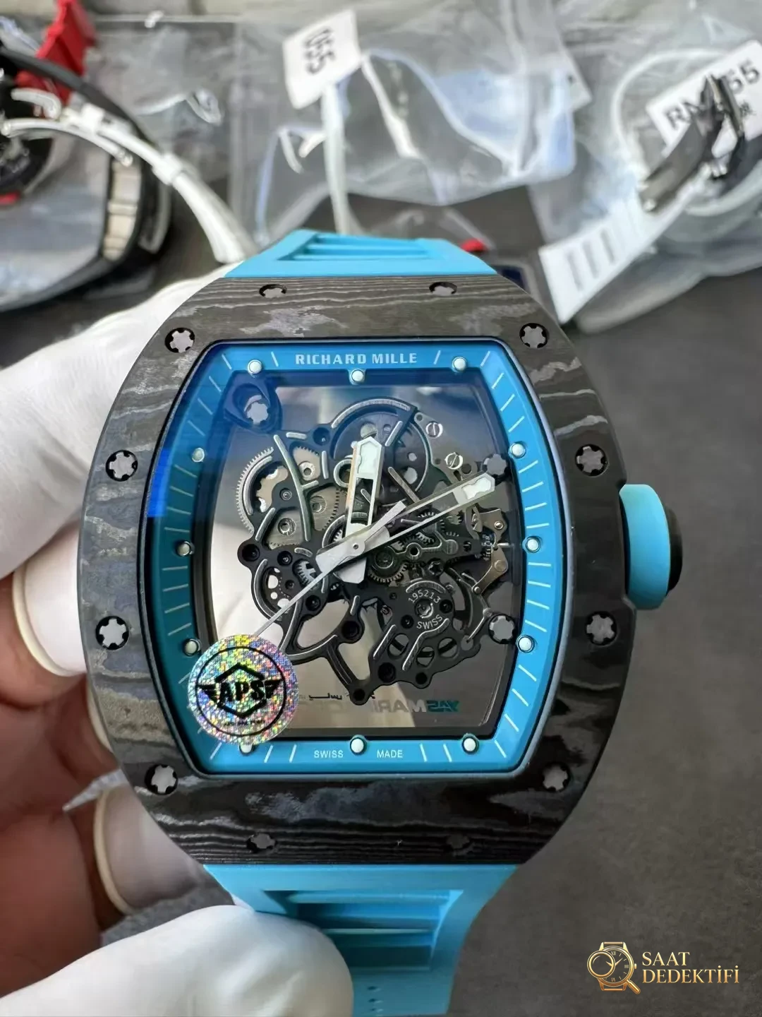Replika Richard Mille RM055 Mavi