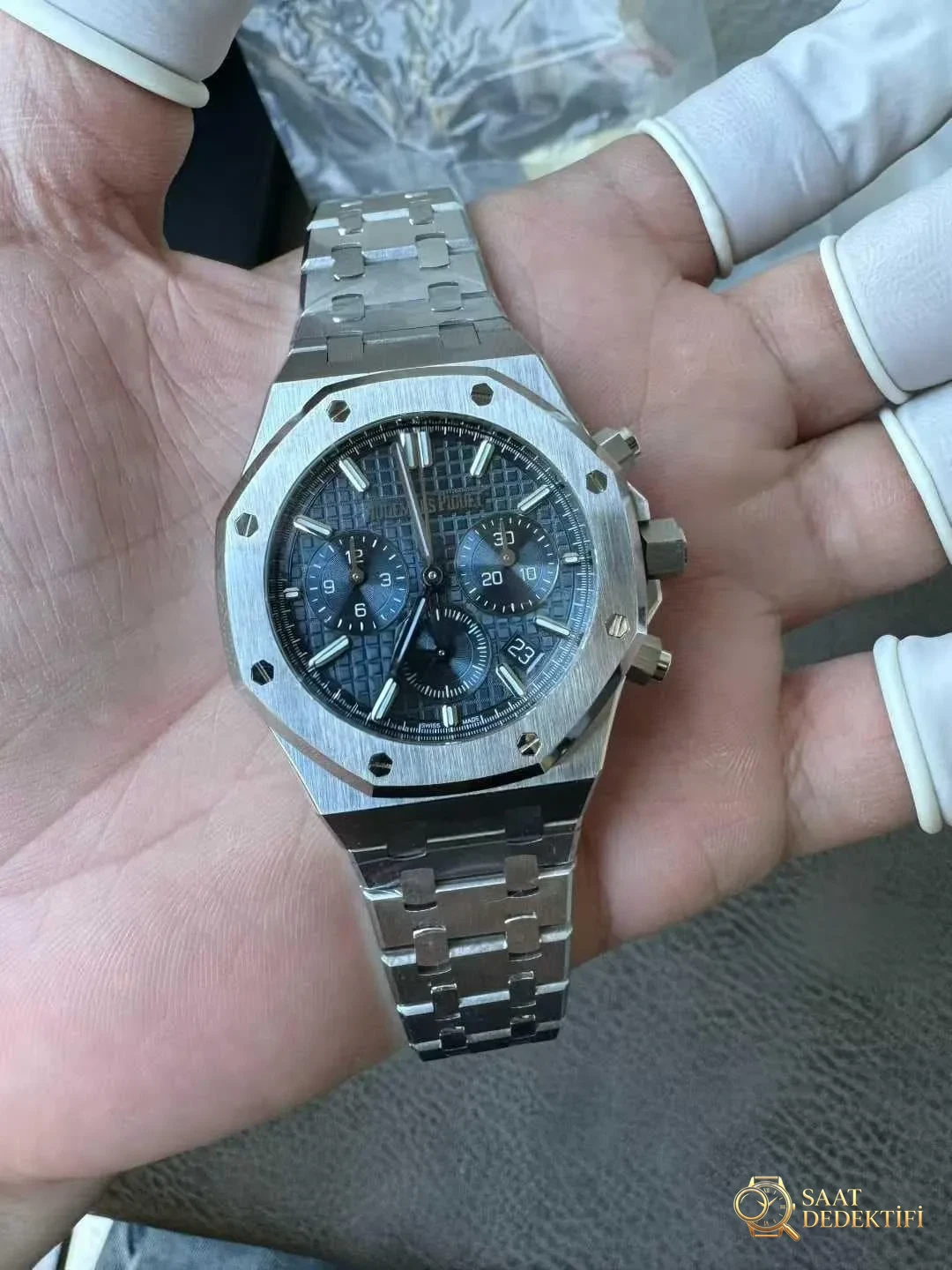 APS Factory yeni ürün Audemars Piguet 26715 küçük çaplı 38 mm kronograf saatin işçiliği iyi mi? - Kadran Detayı ve Bezel İşçiliği