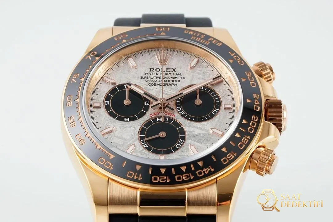APS Yeni Ürün 4131 Meteorit Kadranlı Daytona - Kadran Detayı ve Bezel İşçiliği