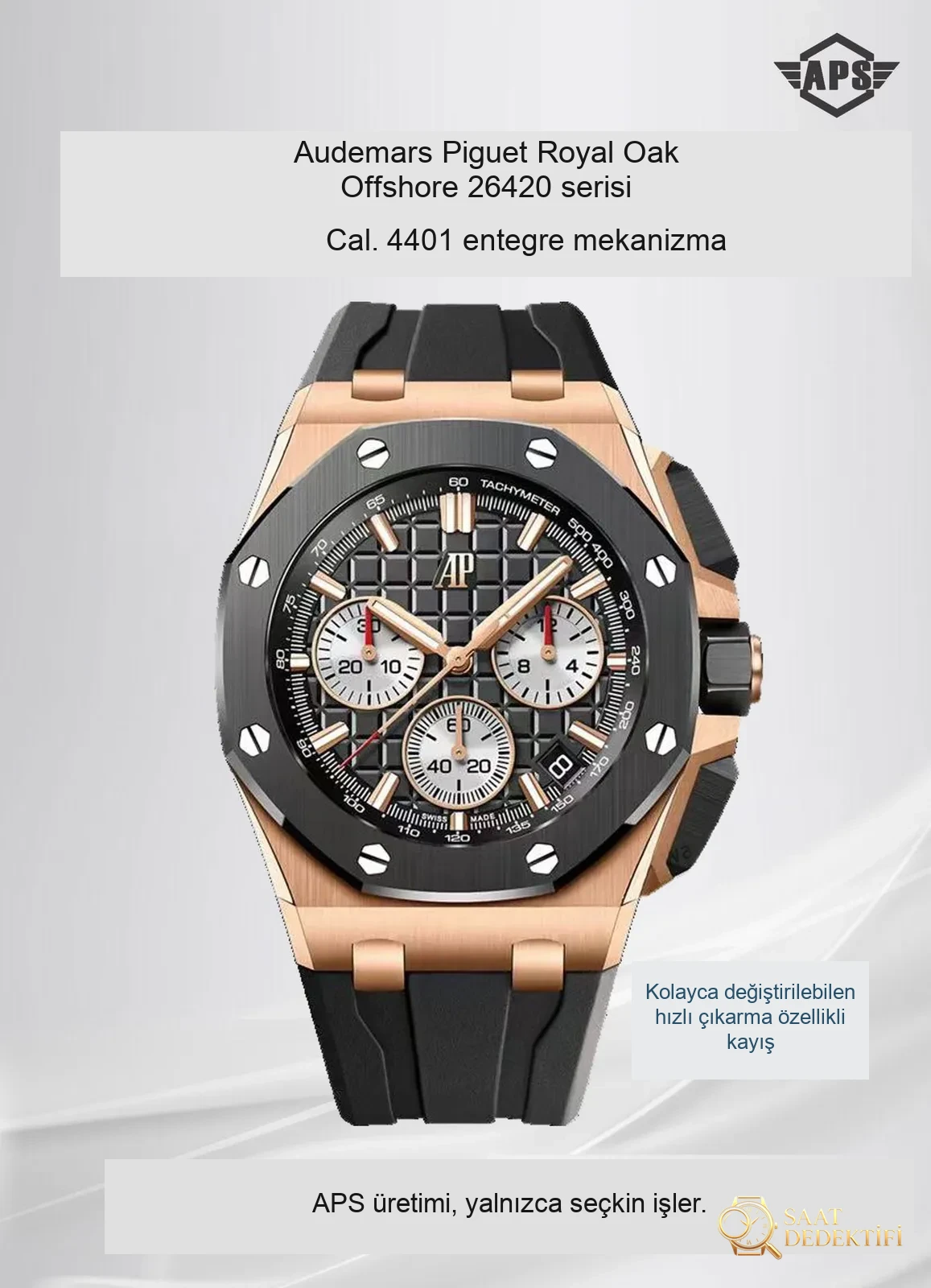 APS Yeni Ürün Audemars Piguet Royal Oak Offshore 26420 Serisi - Kasa Profili ve Kurma Kolu İncelemesi