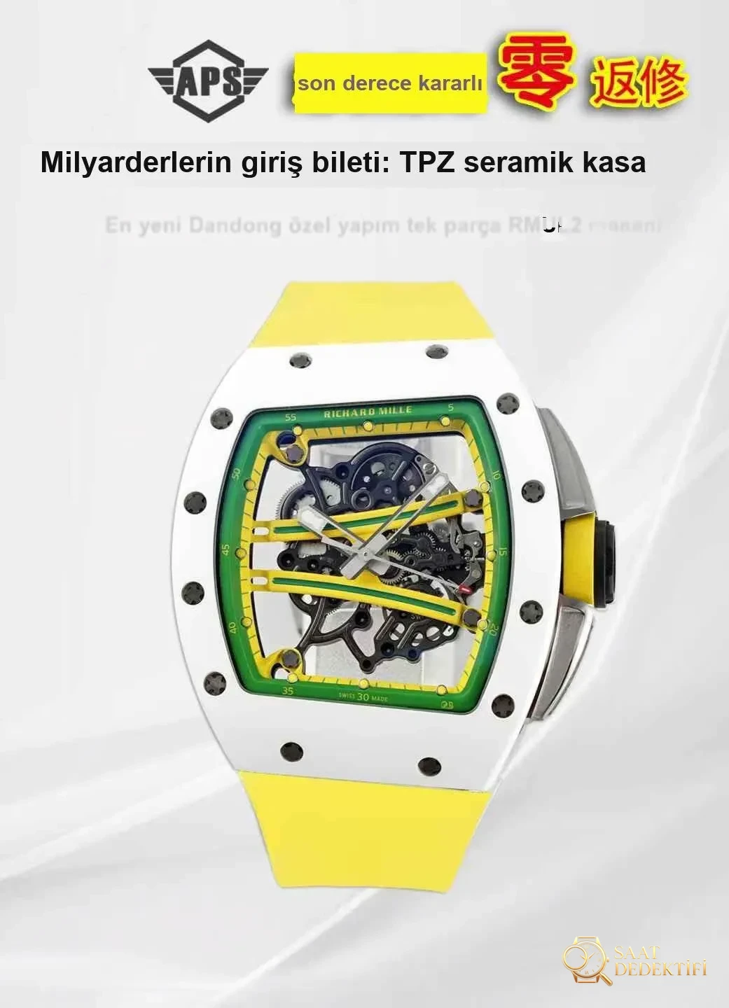Richard Mille RM061 APS Factory İncelemesi - Ön Görünüm ve Kasa Tasarımı