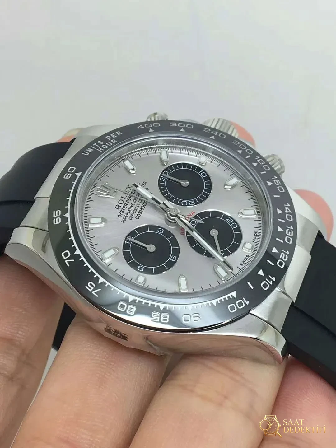 Replika Rolex Daytona Siyah Seramik Bezel