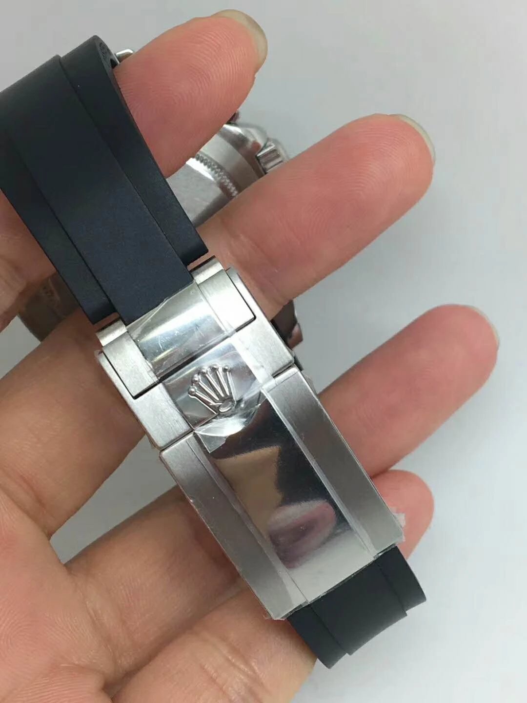 Replika Rolex Daytona Siyah Kauçuk Kayış