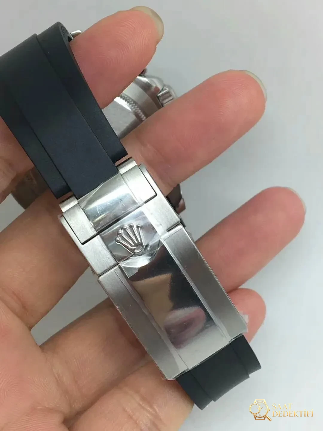 Replika Rolex Daytona Siyah Kauçuk Kayış
