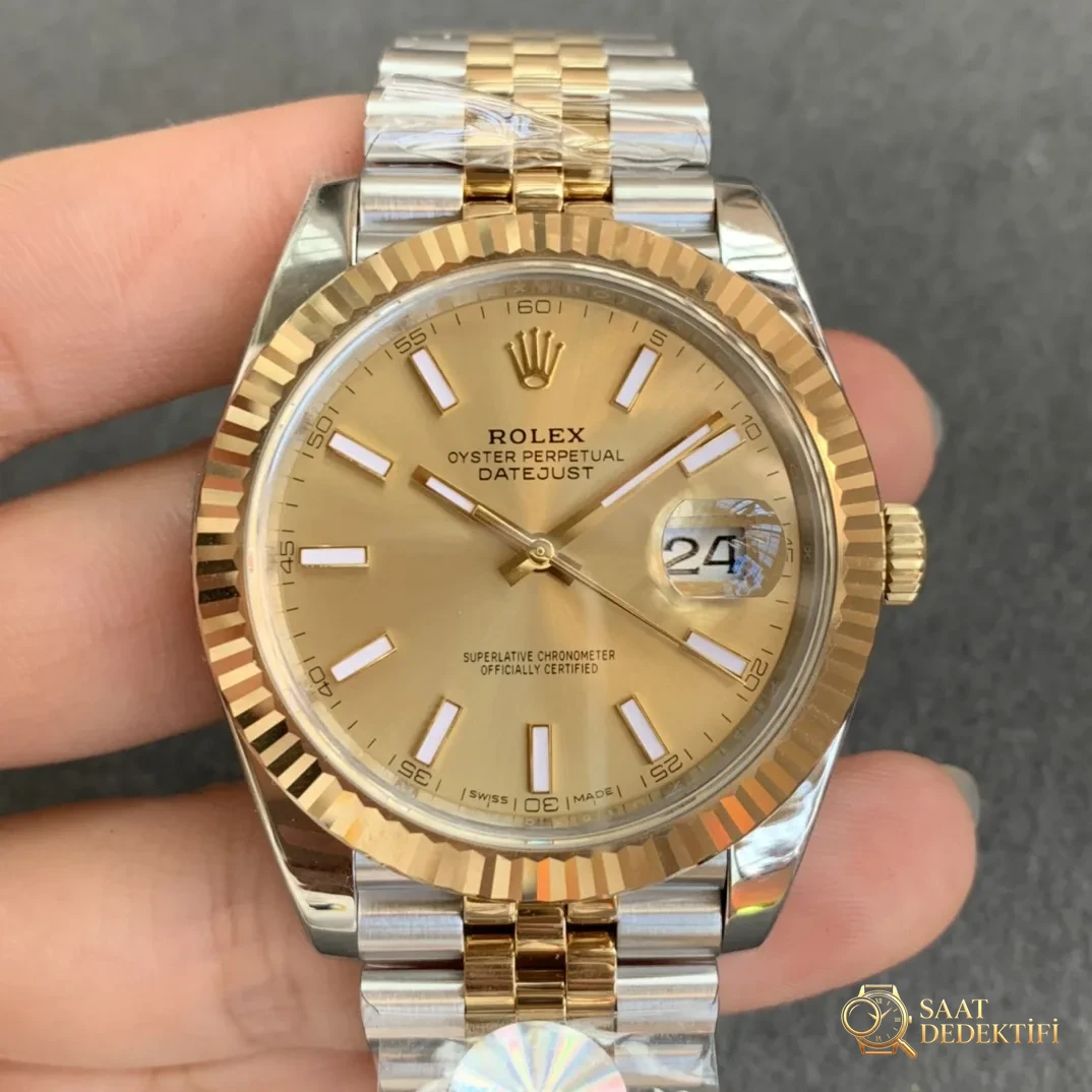 Rolex Datejust Replika Saat İncelemesi - Ön Görünüm ve Kasa Tasarımı