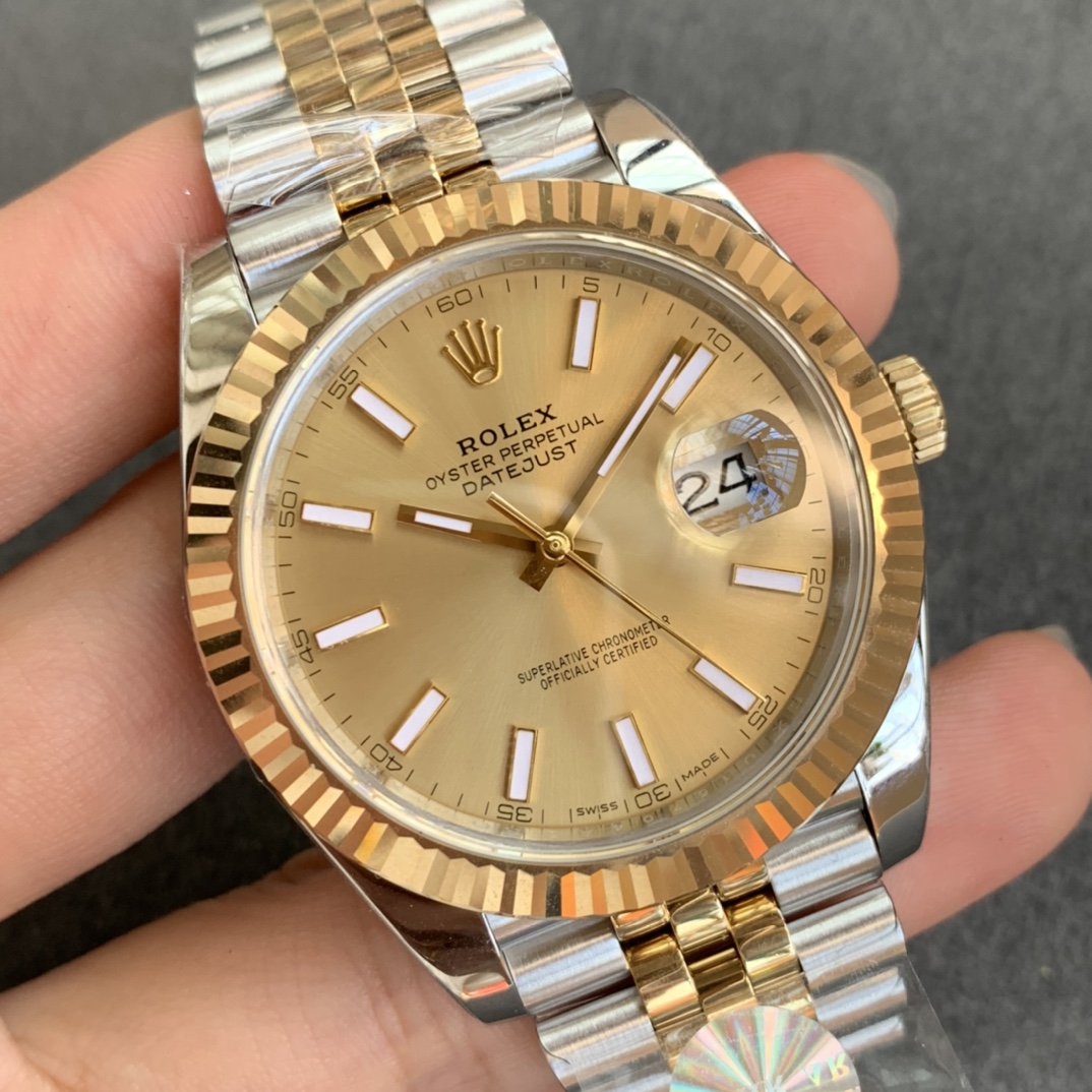 AR Factory İki Altın Renkli 41 mm Datejust Rolex Saati Yayınladı — 2. fotoğraf