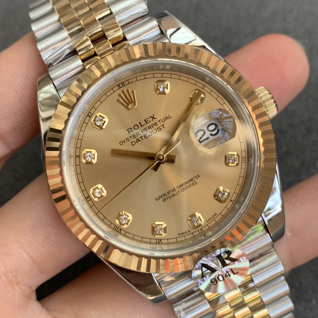 AR Factory İki Altın Renkli 41 mm Datejust Rolex Saati Yayınladı — 11. fotoğraf