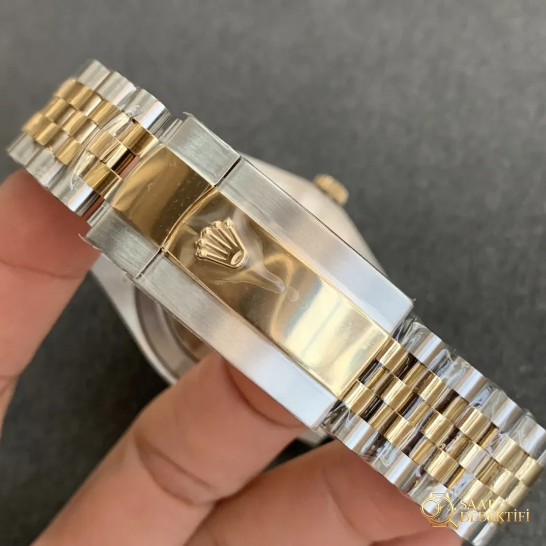 AR Factory İki Altın Renkli 41 mm Datejust Rolex Saati Yayınladı - Bilezik Bakla Ayrımı ve Pim Yapısı
