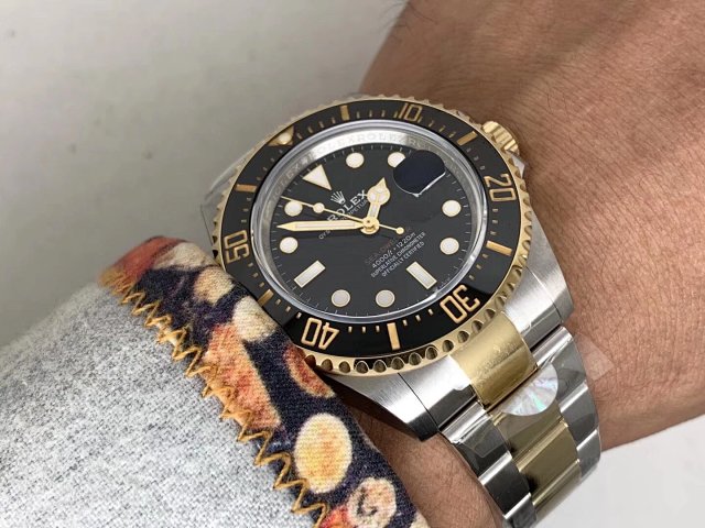 AR Factory Replica Rolex Sea-Dweller 43 mm 126603 Two Tone 904L Paslanmaz Çelik Asia 2824 — 13. fotoğraf