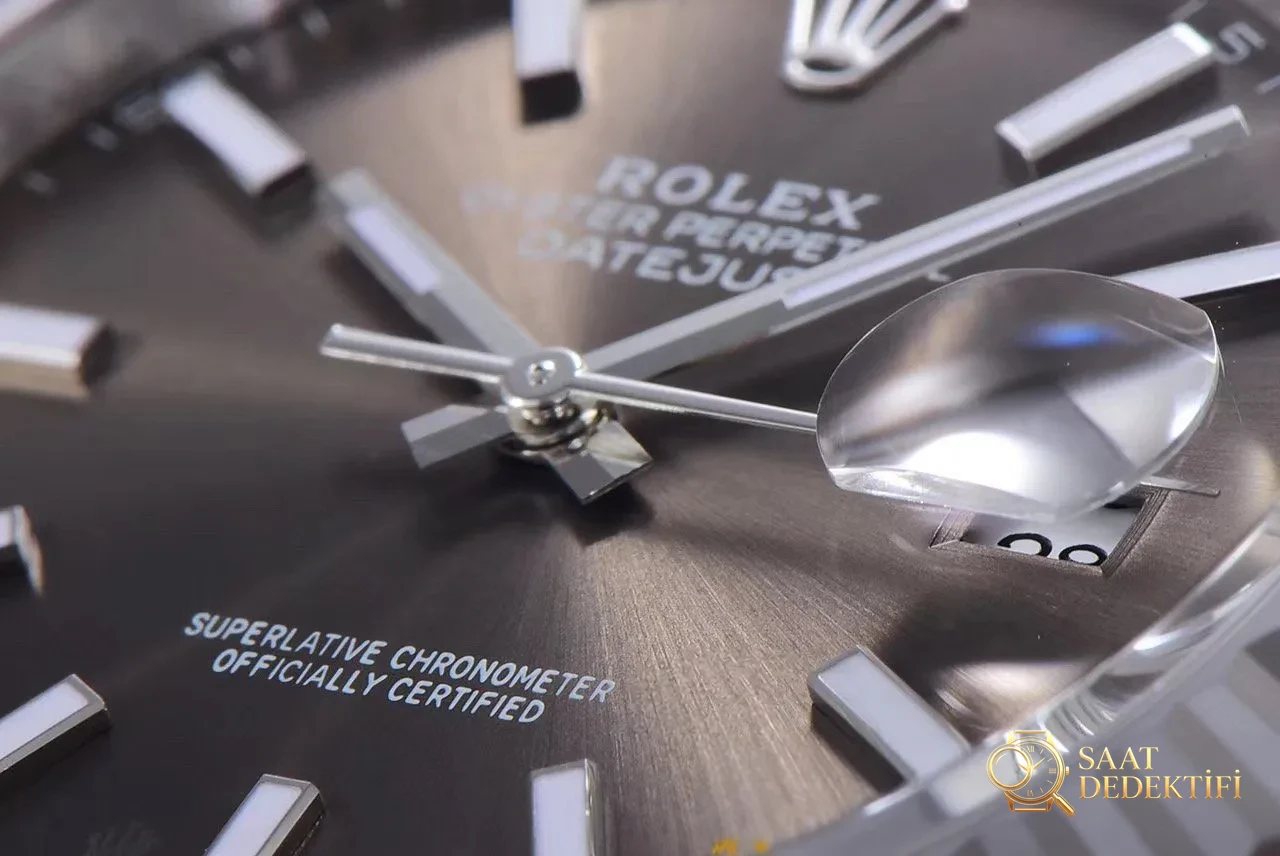 AR Factory Rolex Datejust V3 versiyonu 41 mm ile orijinal arasındaki farklar neler? - Makro Kadran ve İndeks İşçiliği