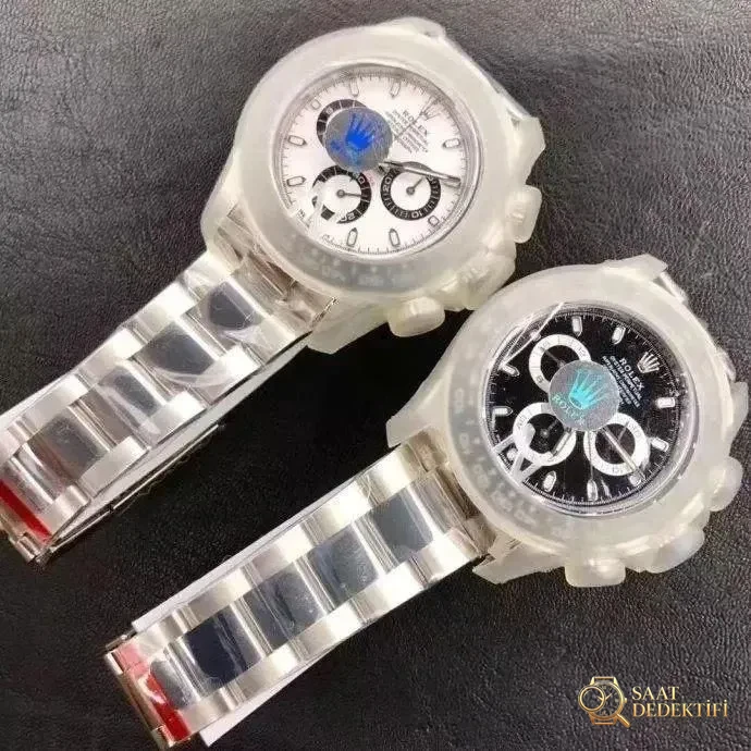 AR Factory Rolex Daytona ve N Factory 4130 mekanizmalı replika: Hangisi daha iyi? Orijinalle karşılaştırmalı inceleme - Arka Kapak ve Mekanizma Detayı