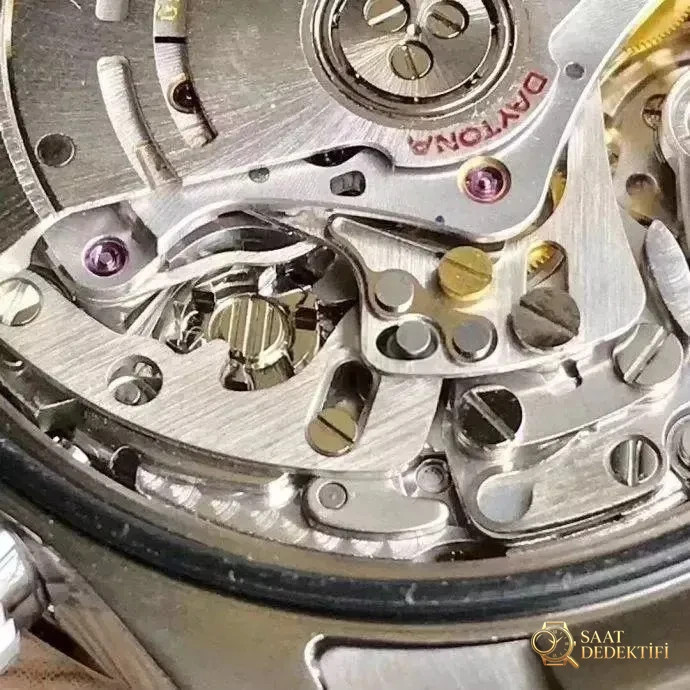 AR Factory Rolex Daytona ve N Factory 4130 mekanizmalı replika: Hangisi daha iyi? Orijinalle karşılaştırmalı inceleme - Mekanizma Çark Dizilimi ve Taş Yatakları