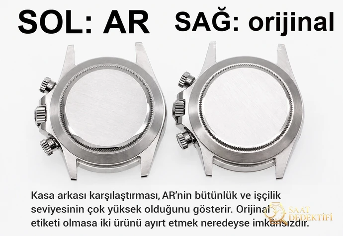 AR Factory Rolex Daytona ve N Factory 4130 mekanizmalı replika: Hangisi daha iyi? Orijinalle karşılaştırmalı inceleme - Kurma Kolu Yivleri ve Tutuş Dokusu