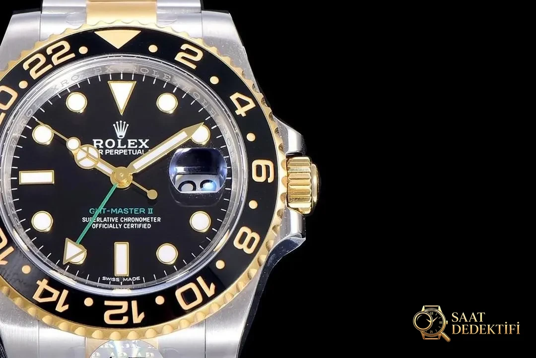 AR Factory Rolex GMT-Master II Çelik-Altın 116713 Serisi GMT - Kasa Profili ve Kurma Kolu İncelemesi