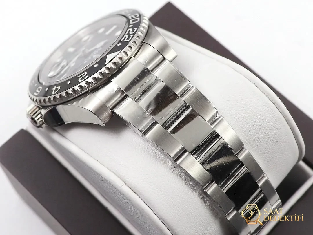 AR Factory Rolex GMT Yeşil İbre Tam Siyah Bezel Yeni Model İncelemesi - Bilezik, Toka ve Klips Mekanizması