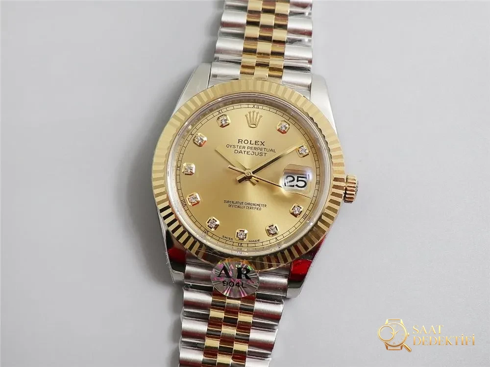 AR Factory Rolex iki renkli Datejust 41 mm saat incelemesi - Arka Kapak ve Mekanizma Detayı