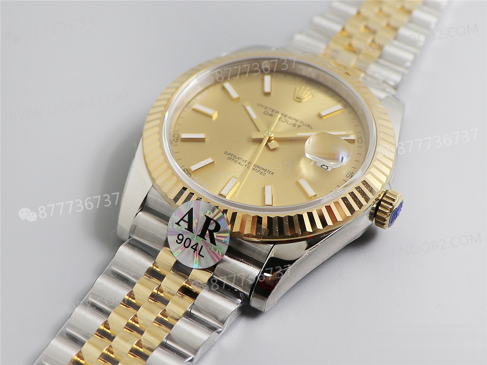 AR Factory Rolex iki renkli Datejust 41 mm saat incelemesi — 5. fotoğraf