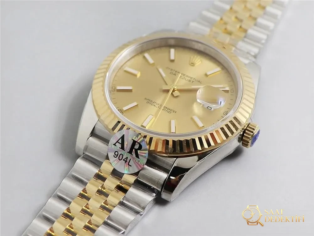 AR Factory Rolex iki renkli Datejust 41 mm saat incelemesi - Bilezik, Toka ve Klips Mekanizması