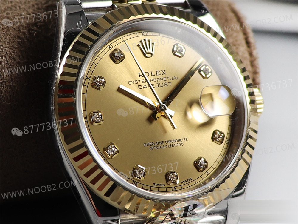 AR Factory Rolex iki renkli Datejust 41 mm saat incelemesi — 8. fotoğraf