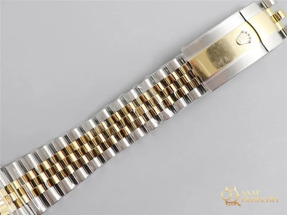 AR Factory Rolex iki renkli Datejust 41 mm saat incelemesi - Yan Profil ve Kordon Bağlantısı